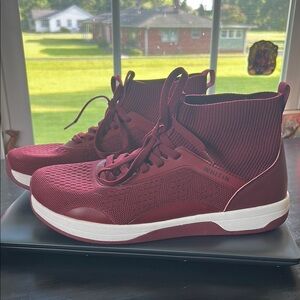 Burgundy Whitin High-Top Sneakers